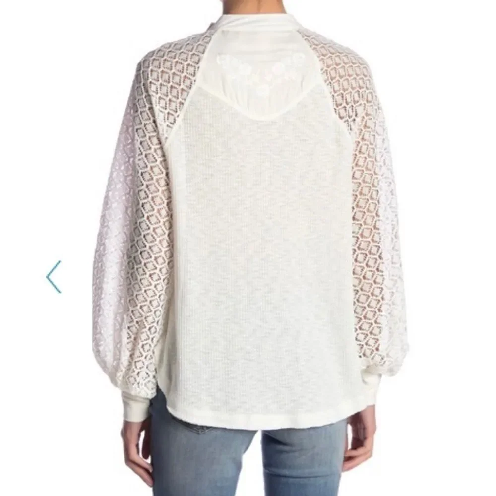 NWT Free People Sweetest Thing Thermal in Ivory